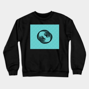 Abstract light Blue Aqua Pattern Natural Flow Updated Vintage Crewneck Sweatshirt